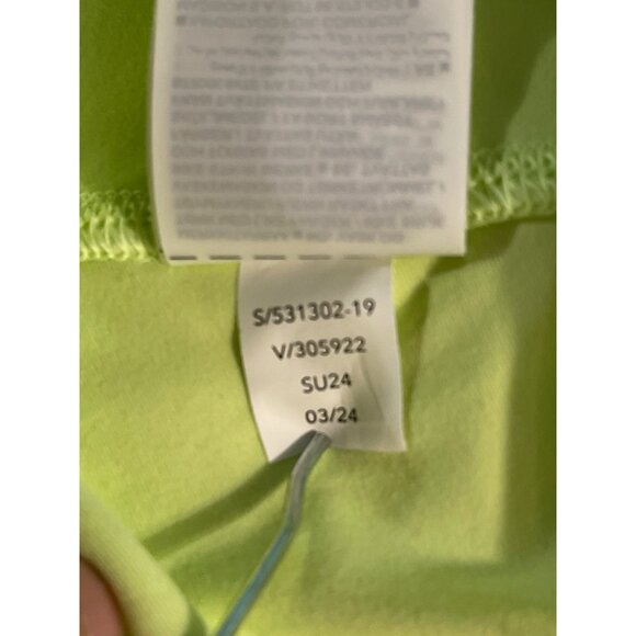 Athleta Salutation Stash 5" Womens High-Waisted Neon Yellow Shorts Size M Nylon/ - Picture 11 of 12